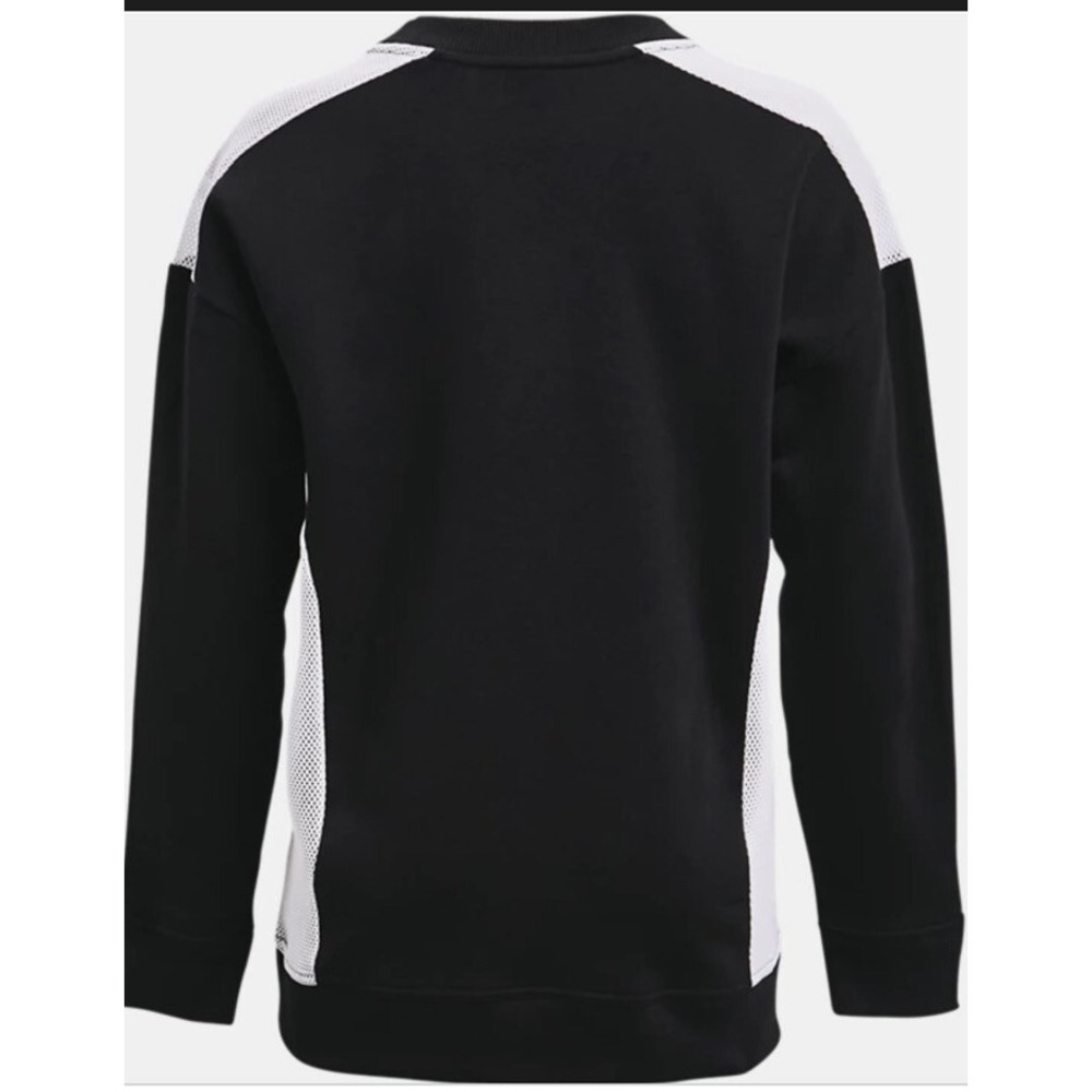 Under Armour Sweatshirt Sz‎ S Pullover Oversized Mesh Details Crew Fleece Sports - Picture 7 of 10